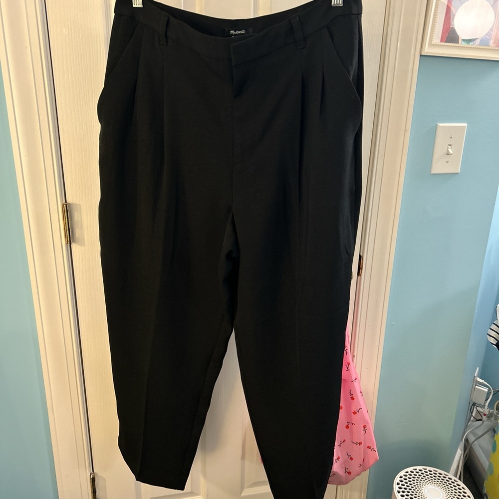 Madewell black Turner Trouser